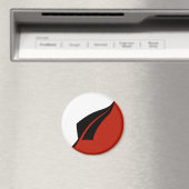 Nieuw-Zeeland Zilveren Varen Koelkast Magnet (Insitu (Vaatwasser))