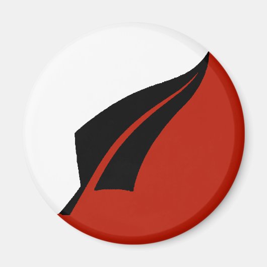 Nieuw-Zeeland Zilveren Varen Koelkast Magnet (Voorkant)