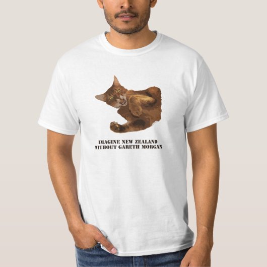 Nieuw-Zeeland zonder Gareth Morgan T-Shirt (Voorkant)