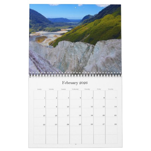 Nieuw-Zeeland Zuid-eiland 2025 Kalender (Feb 2026)