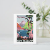 Nieuw-Zeeland Zuid-eiland Briefkaart (Staand voorkant)