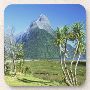 Nieuw-Zeeland, Zuid-eiland, Miter Peak, Bier Onderzetter