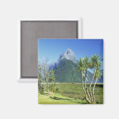 Nieuw-Zeeland, Zuid-eiland, Miter Peak, Magneet (Voorkant / Achterkant)