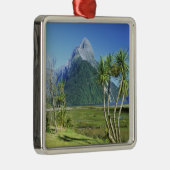 Nieuw-Zeeland, Zuid-eiland, Miter Peak, Metalen Ornament (Rechts)