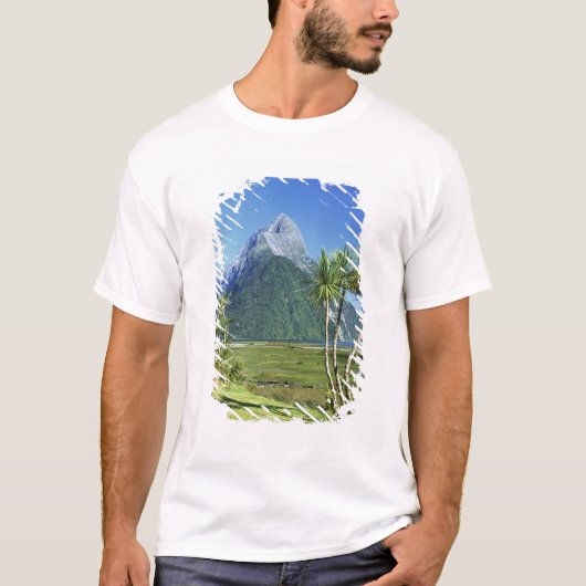 Nieuw-Zeeland, Zuid-eiland, Miter Peak, T-shirt (Voorkant)