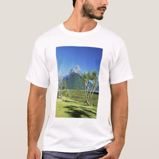 Nieuw-Zeeland, Zuid-eiland, Miter Peak, T-shirt (Voorkant)
