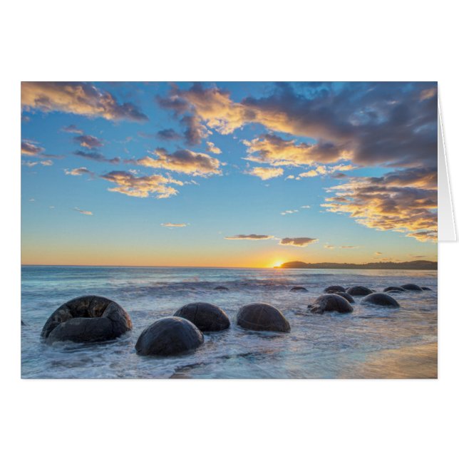 Nieuw-Zeeland, Zuid-eiland, Moeraki Boulders (Voorkant Horizontaal)