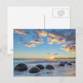 Nieuw-Zeeland, Zuid-eiland, Moeraki Boulders Briefkaart (Voorkant / Achterkant)