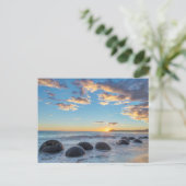 Nieuw-Zeeland, Zuid-eiland, Moeraki Boulders Briefkaart (Staand voorkant)