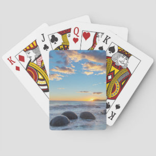 Nieuw-Zeeland, Zuid-eiland, Moeraki Boulders Pokerkaarten