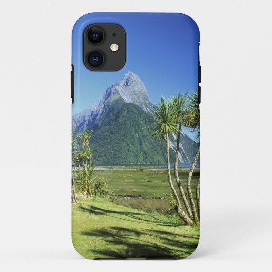 Nieuw-Zeeland, Zuidereiland, Mitre Peak, Case-Mate iPhone Case (Achterkant)