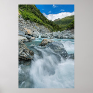 Nieuw-Zeeland, Zuidereiland, Mt. Aspiring National Poster