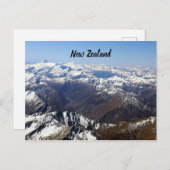 Nieuw-Zeelands bergen Briefkaart (Voorkant / Achterkant)
