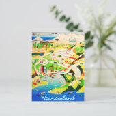 Nieuw-Zeelands  briefkaart (Staand voorkant)