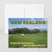 Nieuw-Zeelands Briefkaart — als je een Antarctica  (Voorkant / Achterkant)