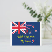 Nieuw-Zeelands cricketteam houdt van mijn hartkuns Briefkaart (Staand voorkant)