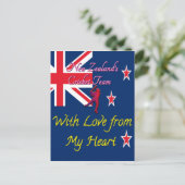 Nieuw-Zeelands cricketteam houdt van mijn hartkuns Briefkaart (Staand voorkant)