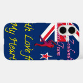 Nieuw-Zeelands cricketteam: liefde uit mijn hart Case-Mate iPhone Case (Achterkant (horizontaal))