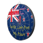 Nieuw-Zeelands cricketteam: liefde uit mijn hart Dartbord (Voorkant Rechts)