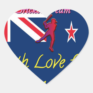 Nieuw-Zeelands cricketteam: liefde uit mijn hart Sticker