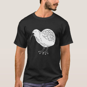 Nieuw-Zeelands eiland Kiwi Vogel Nieuw-Zeeland T-shirt