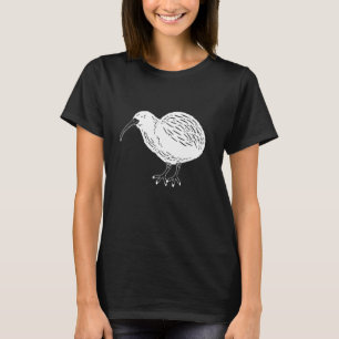 Nieuw-Zeelands eiland Kiwi Vogel Nieuw-Zeeland T-shirt