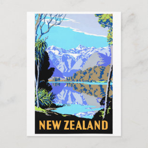 Nieuw-Zeelands Matheson Vintage Travel Poster Briefkaart