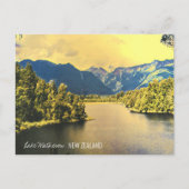 Nieuw-Zeelands meer Matheson Briefkaart (Voorkant)