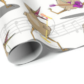 Nieuw-Zeelands muziekpatroon Cadeaupapier (Rol Hoek)