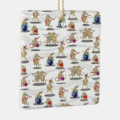 Nieuw-Zeelands muziekpatroon Keramisch Ornament (Rechts)