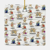 Nieuw-Zeelands muziekpatroon Keramisch Ornament (Achterkant)