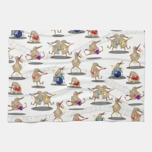 Nieuw-Zeelands muziekpatroon Theedoek (Horizontaal)