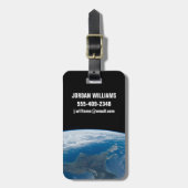 Nieuw-Zeelands Noordereiland. Bagagelabel (Voorkant verticaal)