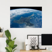 Nieuw-Zeelands Noordereiland. Poster (Thuiskantoor)