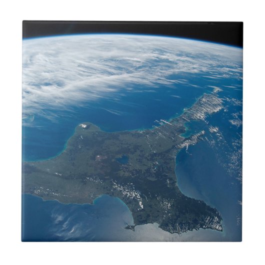 Nieuw-Zeelands Noordereiland. Tegeltje (Voorkant)