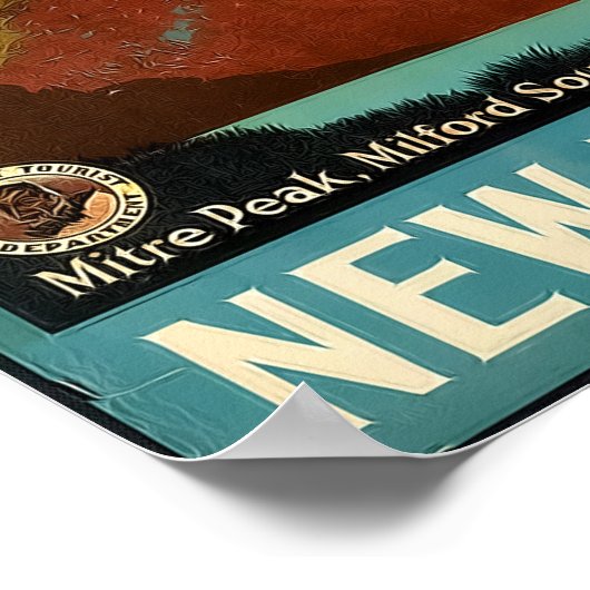 Nieuw-Zeelands reisplatform Poster (Hoek)