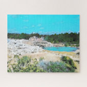 Nieuw-Zeelands Rotorua-landschap uitdagend Legpuzzel (Horizontaal)