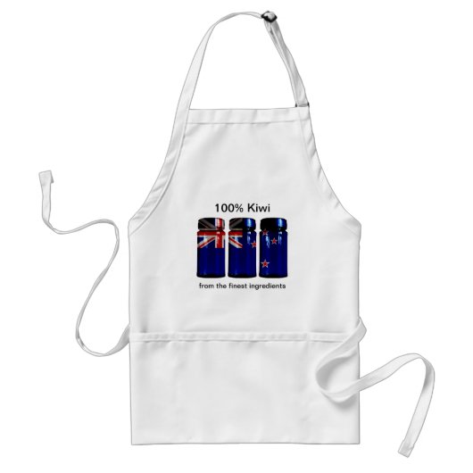 Nieuw-Zeelands Schort van de Vlag Spice Jars (Voorkant)