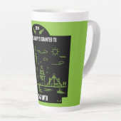 Nieuw-Zeelands staatsburgerschap Viering Gift Latte Mok (Rechterhoek)