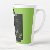 Nieuw-Zeelands staatsburgerschap Viering Gift Latte Mok (Rechts)