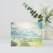 Nieuw-Zeelands strand & berg Briefkaart (Staand voorkant)