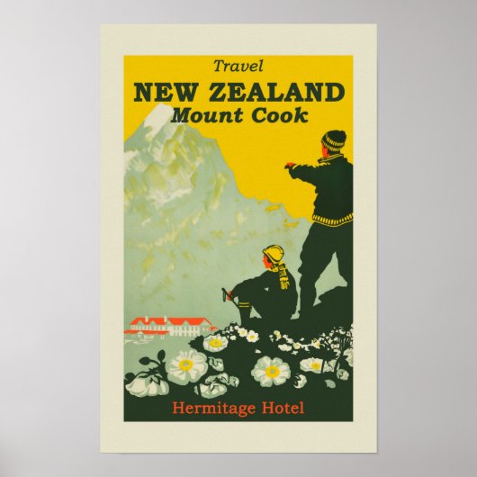 Nieuw-Zeelands Vintage Poster (Voorkant)