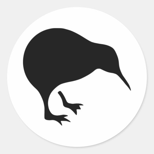 Nieuw-Zeelands voetbal Ronde Sticker (Voorkant)