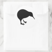 Nieuw-Zeelands voetbal Ronde Sticker (Tas)