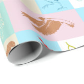 Nieuw-Zeelands vogelpatroon Cadeaupapier (Rol Hoek)