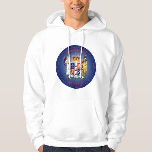 Nieuw-Zeelands wapen cirkelvorm Hoodie