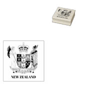 Nieuw-Zeelands wapen Rubber Stamp Rubberstempel (Gestempeld)