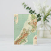 Nieuw-Zeelandse Atlas Map Briefkaart (Staand voorkant)