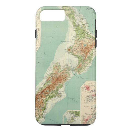 Nieuw-Zeelandse Atlas Map Case-Mate iPhone Case (Achterkant)