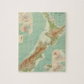 Nieuw-Zeelandse Atlas Map Legpuzzel (Verticaal)